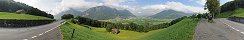 Vue sur Niederurnen prs de Glaris (Canton de Glaris, Suisse)