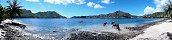 La baie d'Anaho sur l'le de Nuku Hiva (Polynsie franaise)