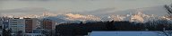 Les Rochers de Naye depuis Ecublens en hiver (Prs de Lausanne, Suisse)