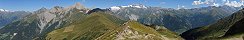 Vue depuis l'Adler Lounge, rgion de Kals (Tyrol de l'Est, Autriche)