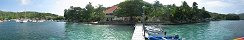La baie de l'Amirauté sur l'île de Bequia (Saint-Vincent-et-les-Grenadines)