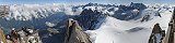Mont Blanc range from Aiguille du Midi (Haute-Savoie, France)