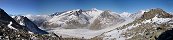 Le glacier d'Aletsch depuis l'Eggishorn (Valais, Suisse)