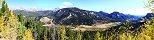 Cône alluvial dans le parc national de Rocky Mountain (Colorado, Etats-Unis)
