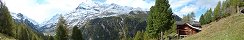 Le chalet d'Arolec au-dessus de Zinal (Canton du Valais, Suisse)