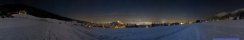 Moonlit night in Arzl near Innsbruck (Tyrol, Austria)