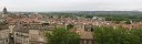 La ville d'Avignon depuis le palais des papes (Vaucluse, France)