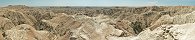 Vue sur la valle de White River dans les Badlands (South Dakota, Etats-Unis)