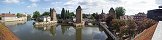 Petite France Quarter from Vauban Weir in Strasbourg (Bas-Rhin, France)