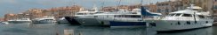 Yachts in St Tropez harbor (South of France)