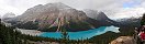 Le lac Peyto depuis le belvdre de Bow Summit (Alberta, Canada)