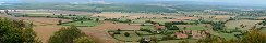 La valle de Brancion depuis le chteau (Sane-et-Loire, France)