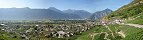 Le village de Branson, commune de Fully (Canton du Valais, Suisse)