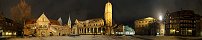 La place du Chteau  Braunschweig de nuit (Allemagne)