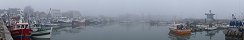 Cold and Fog at Grandcamp-Maisy Harbor (Calvados, France)
