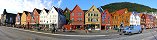 Le quartier de Bryggen à Bergen (Norvège)