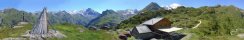 La cabane Brunet dans le val de Bagnes (Canton du Valais, Suisse)