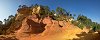 In the Ocher Quarry of Roussillon (Vaucluse, France)