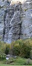 Cascade entre Lauterbrunnen et Stechelberg (Oberland bernois, Suisse)