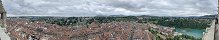 La vieille ville de Berne depuis la cathdrale (Canton de Berne, Suisse)