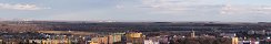 View of the Central Bohemian Highlands from Jirkov (Czech Republic)