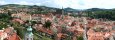 Downtown Cesky Krumlov from the castle tower (Czech Republic)