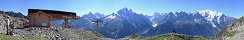 Mont Blanc range from Index (Chamonix valley, Haute-Savoie, France)