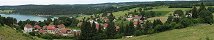 Le village de Chaon et le lac de Saint-Point (Doubs, France)