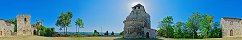 Eglise et ruine du chteau de Clermont-Dessous (Lot-et-Garonne, France)