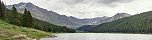 Le lac artificiel de Clinton Gulch et le mont Wheeler (Comt de Summit, Colorado, Etats-Unis)