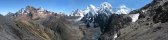 Siula and Yerupaja from San Antonio pass (Peru)