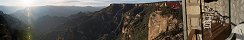 Lever de soleil sur le Copper Canyon  Divisidero (Chihuahua, Mexique)