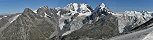 La rgion de Pontresina depuis Corvatsch (Canton des Grisons, Suisse)