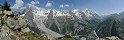 Courmayeur depuis le Mont Chétif (Massif du Mont Blanc, Italie)