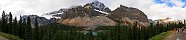 Le Mont Crowfoot dans le parc national de Banff (Alberta, Canada)