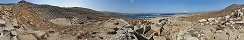 Cit antique sur l'le de Delos (Prs de Mykonos, Grce)