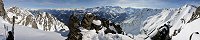 Au sommet du couloir sud-ouest de la dent de Fenestral (Canton du Valais, Suisse)