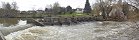 Spillway on La Sarthe River (Saint-Germain-du-Corbis, Orne, France)