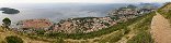 La ville de Dubrovnik depuis le mont Srd (Croatie)