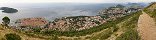 La ville de Dubrovnik depuis le mont Srd (Croatie)
