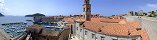 La vieille ville de Dubrovnik depuis le mur d'enceinte (Croatie)