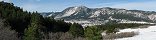 Elephant Rock, Pikes Peak et Front Range (Glen Park, Colorado, Etats-Unis)