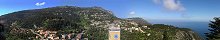 The Village of Eze from the Exotic Garden (Alpes-Maritimes, France)