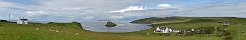Le chteau de Finlaggan sur l'le de Skye (Ecosse)