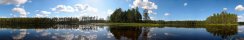 Lake near Hossa in midsummer (Finland)