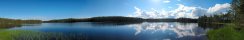 Lac près de Hossa en été (Finlande)