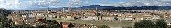 Florence depuis le belvédère Michelangelo (Toscane, Italie)