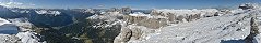 View from Sass Pordoi (Dolomites, Belluno, Italy)