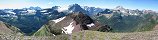 Le parc national de Glacier (USA) depuis Akamina Ridge (Colombie-Britannique, Canada)