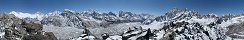 Vue depuis le sommet du Gokyo Ri (Khumbu, Npal)